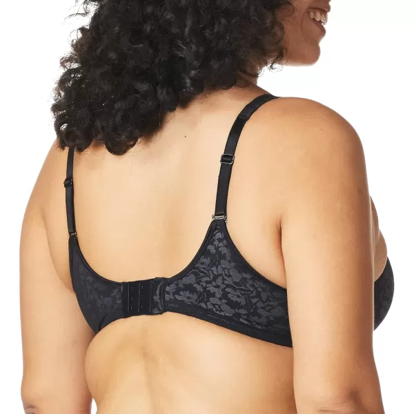 Bali Womens Passion for Comfort Back Smoothing Underwire Bra DF3382BlackExcalibur Lace