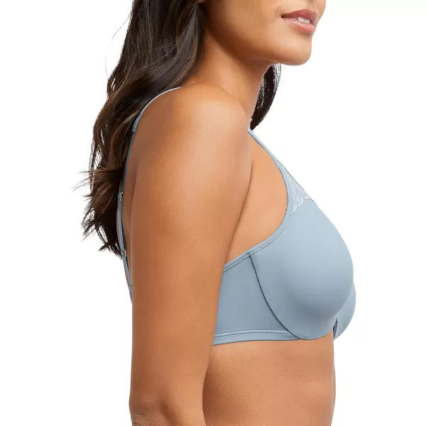 Bali Womens Passion for Comfort Minimizer Bra Fullcoverage Underwire Bra Seamless CupsSoft Bluegrey