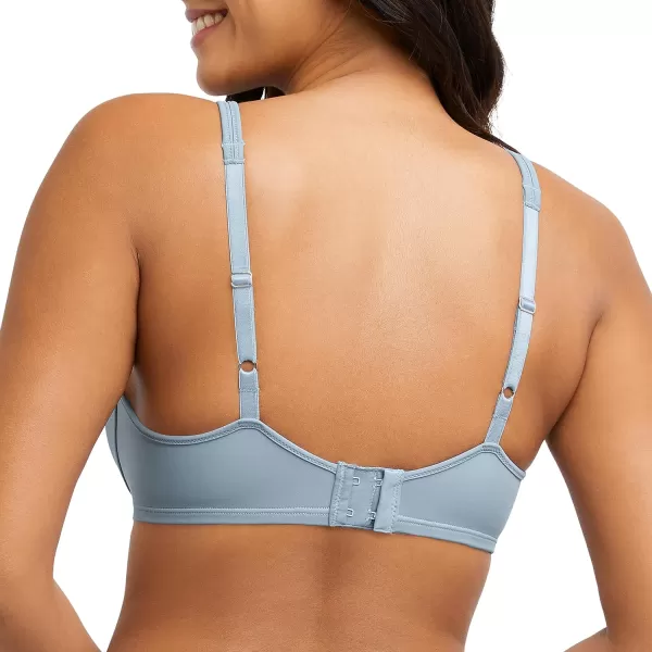 Bali Womens Passion for Comfort Minimizer Bra Fullcoverage Underwire Bra Seamless CupsSoft Bluegrey