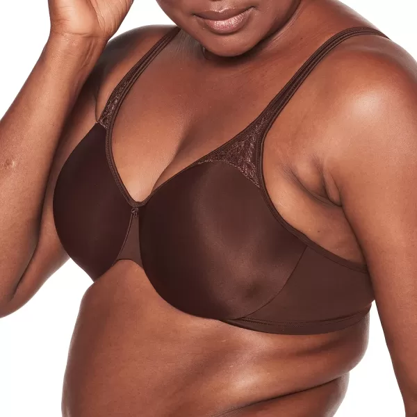 Bali Womens Passion for Comfort Minimizer Bra Fullcoverage Underwire Bra Seamless CupsWarm Cocoa Brown