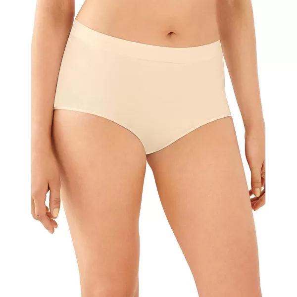 Bali Womens Seamless Panties Smoothing Brief Underwear FullCoverage Stretch Microfiber BriefsLight Beige