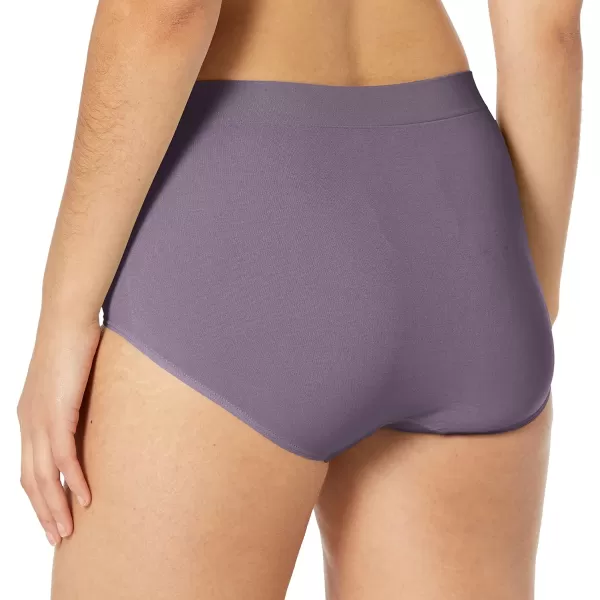 Bali Womens Seamless Panties Smoothing Brief Underwear FullCoverage Stretch Microfiber BriefsPerfectly Purple