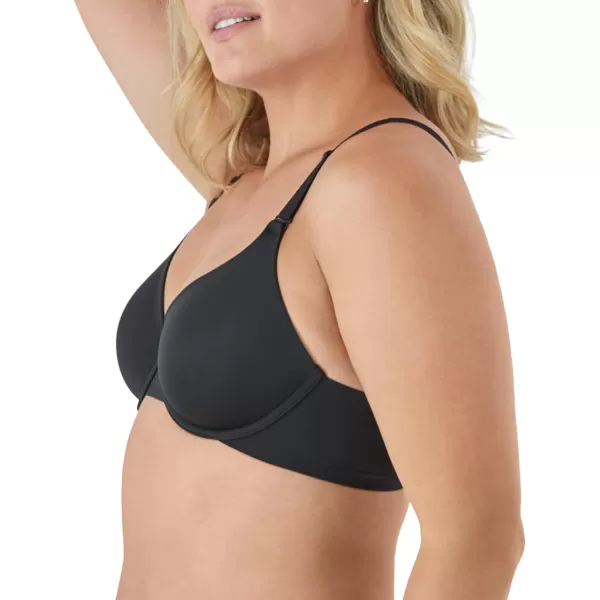 Bali Womens Tshirt Bra Ultimate Smoothing Underwire Bra Lightweight Convertible BraBlack