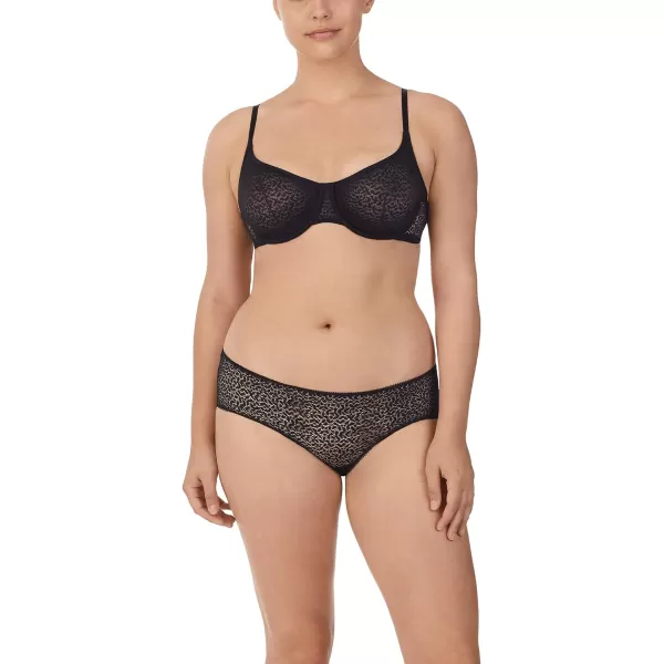 DKNY Womens Modern Lace Unlined Demi BraBlack