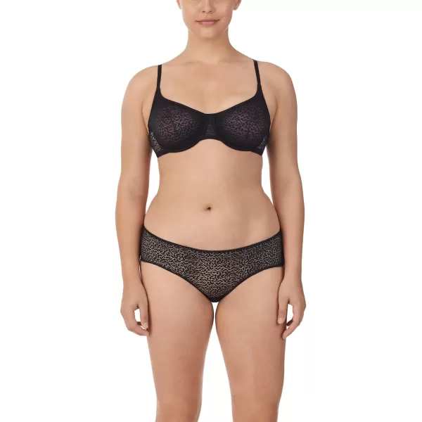 DKNY Womens Modern Lace Unlined Demi BraBlack