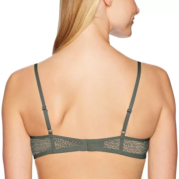 DKNY Womens Modern Lace Unlined Demi BraSage Dark