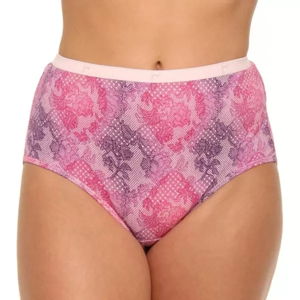 JUST MY SIZE Womens 5 Pack Cotton Brief Panty Assortments May VaryAssorted