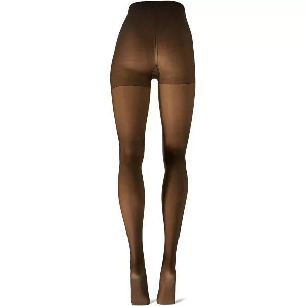 Leggs Womens Sheer Energy Control Top Sheer Toe Pantyhose1 Off Black