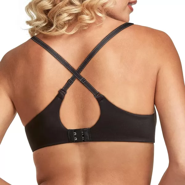 Maidenform Comfort Devotion Demi TShirt Bra Velvety FullCoverage Bra Comfortable Bra with Convertible Straps for EverydayBlack WBody Beige Lining