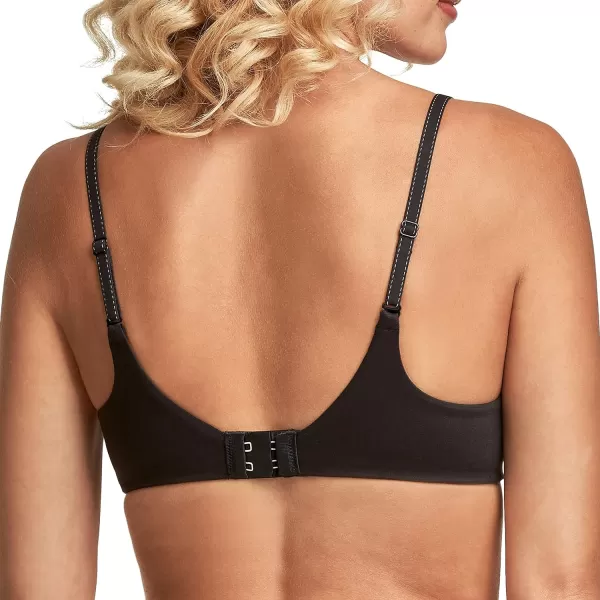 Maidenform Comfort Devotion Demi TShirt Bra Velvety FullCoverage Bra Comfortable Bra with Convertible Straps for EverydayBlack WBody Beige Lining