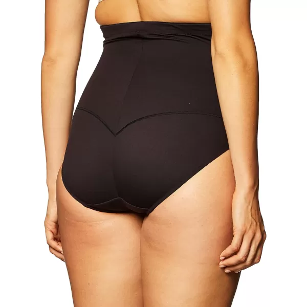 Maidenform Womens Firm Control HighWaist Shaping Brief Cool Comfort Shapewear Brief1 Black