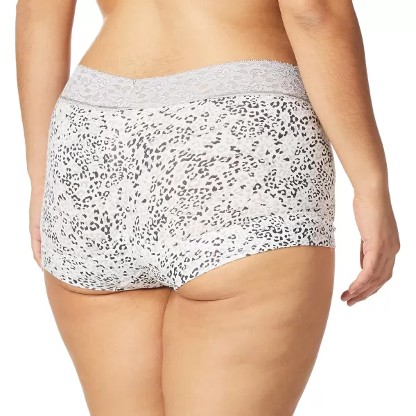 Maidenform womens Dream Cotton With Lace BoyshortGrey DazeSteel Grey