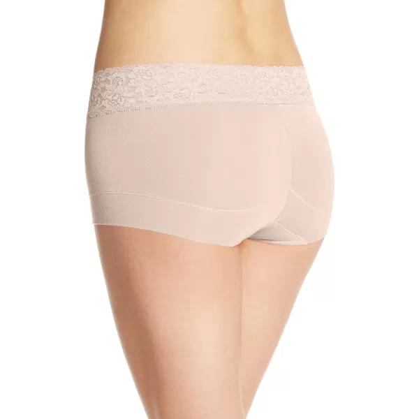 Maidenform womens Dream Cotton With Lace BoyshortLatte Lift