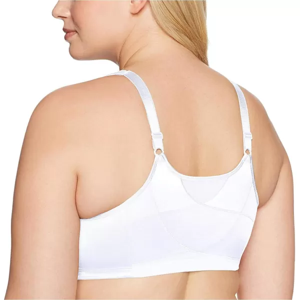 Playtex Womens 18 Hour Front Close Wirefree Back Support Posture Full Coverage Bra USE525White