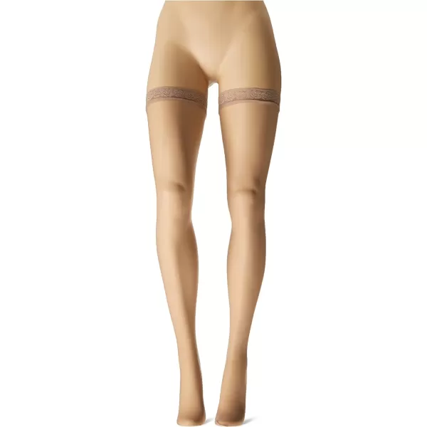 Womens Silk Reflections ThighHigh Stockings1 Soft Taupe