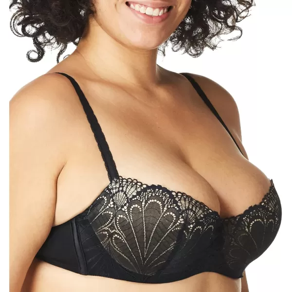 Wonderbra Womens Refined Glamour Balconette BraBlack