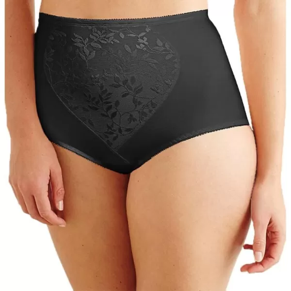 Bali Womens FirmControl Shapewear Brief Pack Shaping Brief with Tummy Control 2PackBlack Jacquard