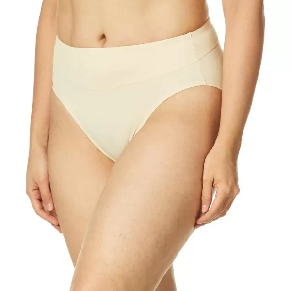 Bali Womens HiCut Panties HighWaisted Smoothing Panty HighCut Brief UnderwearSoft Taupe