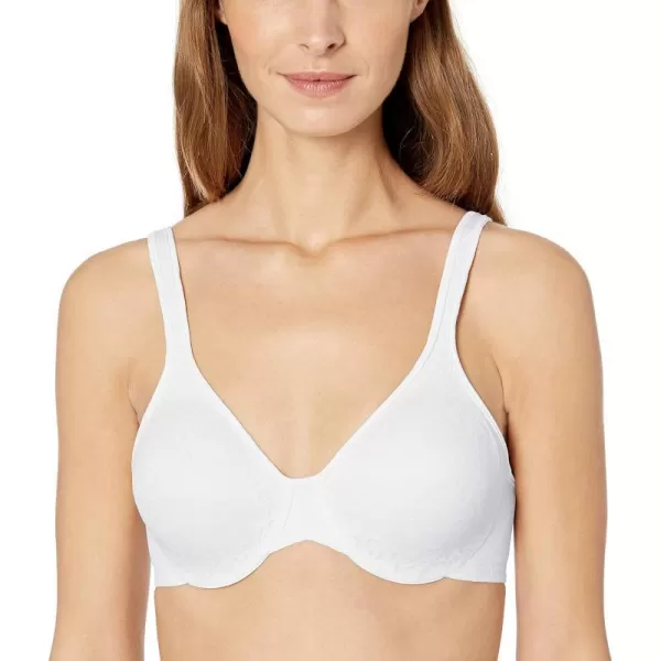 Bali Womens Passion for Comfort Back Smoothing Underwire Bra DF3382White Lace