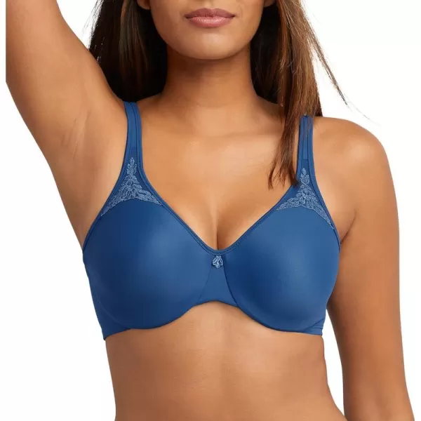 Bali Womens Passion for Comfort Minimizer Bra Fullcoverage Underwire Bra Seamless CupsRegal Navy