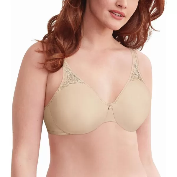 Bali Womens Passion for Comfort Minimizer Bra Fullcoverage Underwire Bra Seamless CupsSoft Taupe