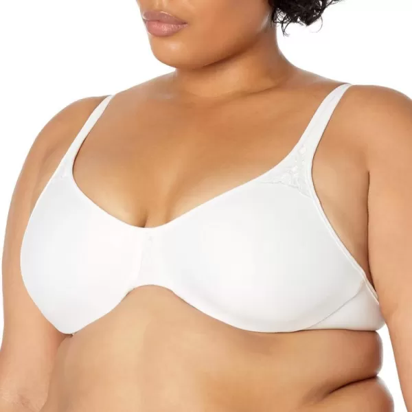 Bali Womens Passion for Comfort Minimizer Bra Fullcoverage Underwire Bra Seamless CupsWhite