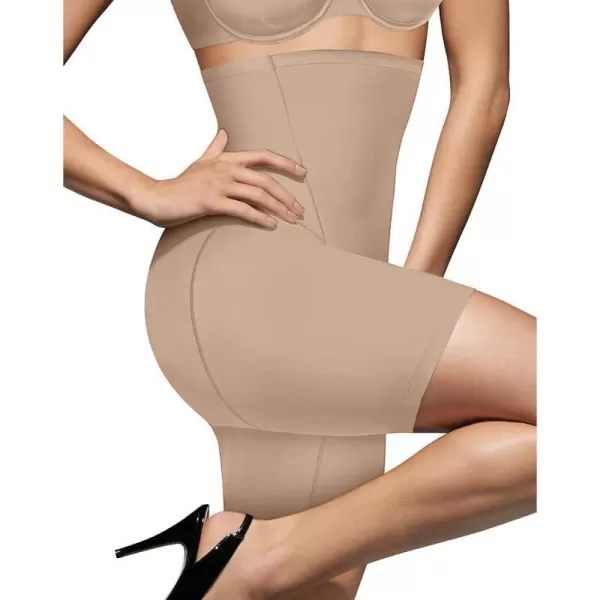 Bali Womens Shapewear Ultra Firm Control High Waist Thigh Slimmer Cool Comfort Fajas DF8097Nude