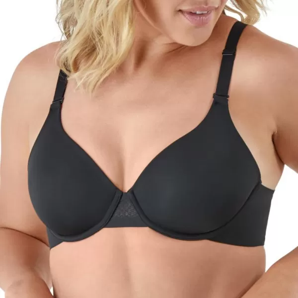 Bali Womens Tshirt Bra Ultimate Smoothing Underwire Bra Lightweight Convertible BraBlack