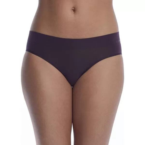 DKNY Womens Seamless Litewear Bikini PantyBlack Plum