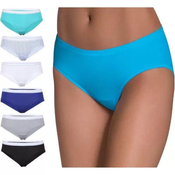 Hanes Womens Panties Pack Soft Cotton Hipsters Underwear 6Pack Colors May VaryFashion Color Mix 2