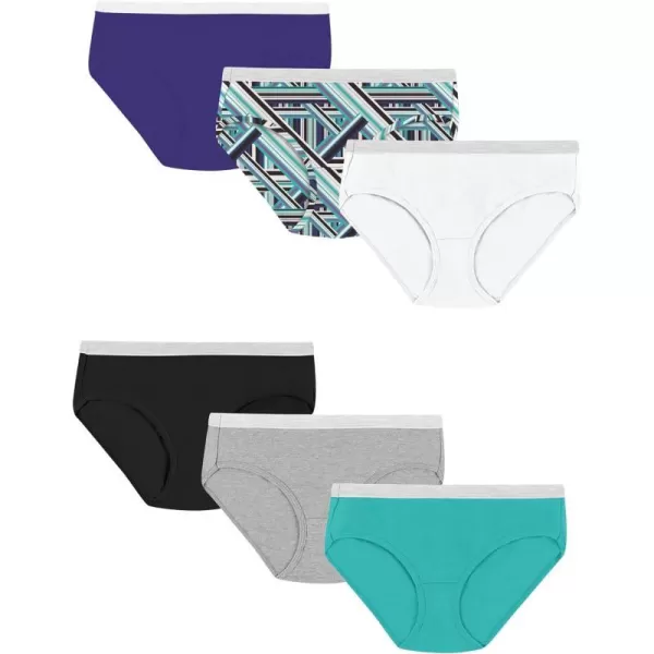 Hanes Womens Panties Pack Soft Cotton Hipsters Underwear 6Pack Colors May VaryFashion Color Mix