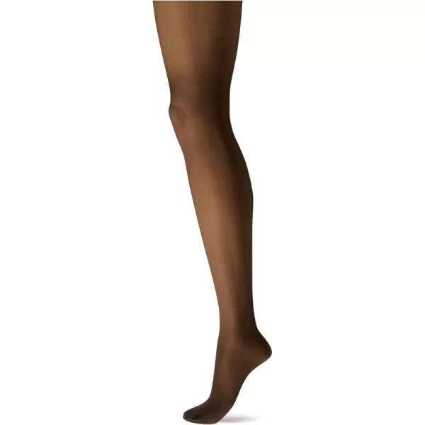 Leggs Womens Sheer Energy Control Top Sheer Toe Pantyhose1 Off Black