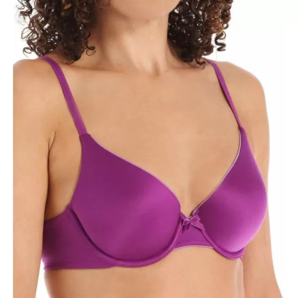 Maidenform Comfort Devotion Demi TShirt Bra Velvety FullCoverage Bra Comfortable Bra with Convertible Straps for EverydayBerry Bomb WLa La Lavender