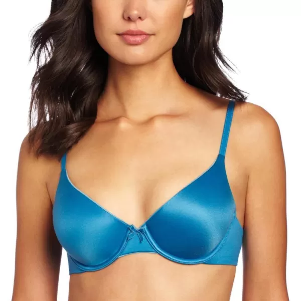 Maidenform Comfort Devotion Demi TShirt Bra Velvety FullCoverage Bra Comfortable Bra with Convertible Straps for EverydayLoyal Blue WSapphire Breeze