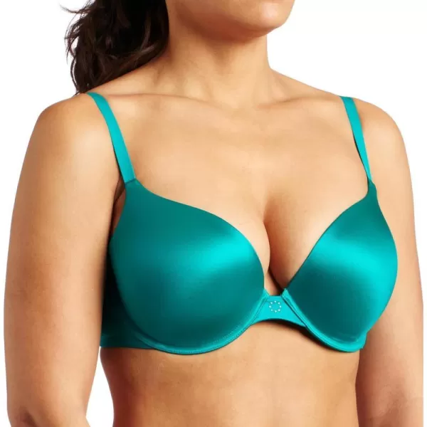 Maidenform Womens Custom Lift Tailored Satin Demi BraJade Garden