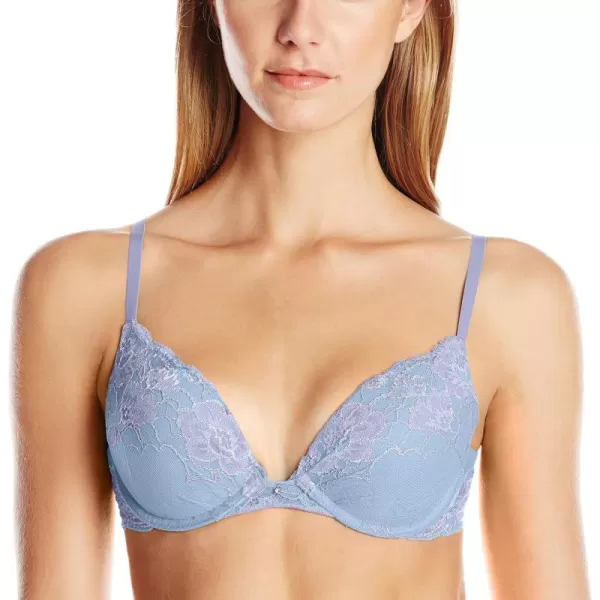 Maidenform Womens Ultimate Embellished Push Up BraPlum GreyTinted Aqua Combo