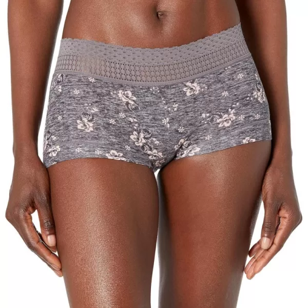 Maidenform womens Dream Cotton With Lace BoyshortExcalibur Heather Floral