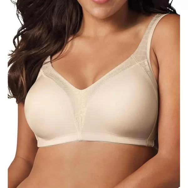 Playtex Womens 18 Hour Back Smoother with Comfort Strap Full Coverage Bra US4E77Natural Beige