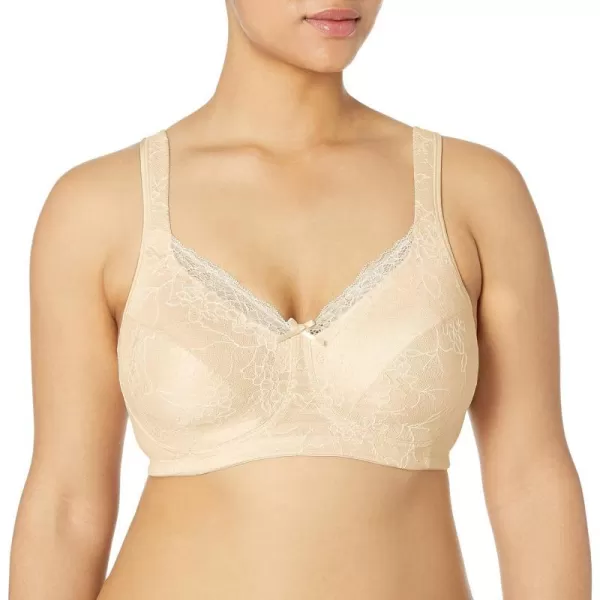 Playtex Womens 18 Hour Gorgeous Lift Wirefree Bra USE515Soft TaupeMother of Pearl