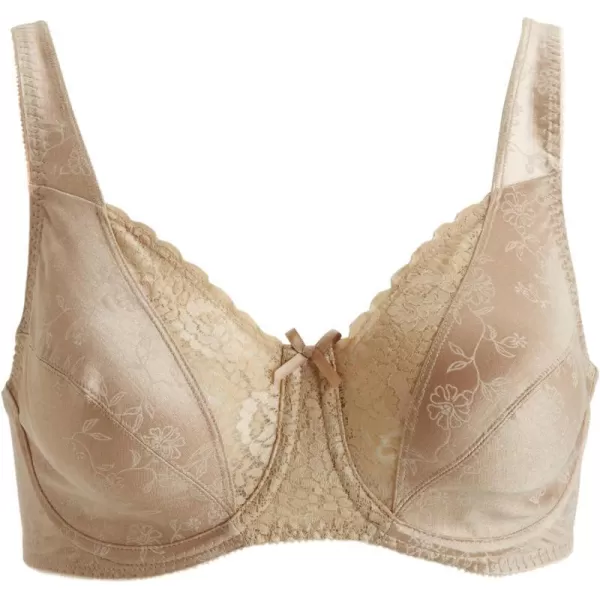 Playtex Womens Classic Support Signature Floral Underwire BraNude