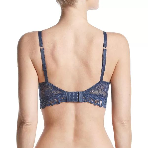 Bali Lace Desire Wireless Bra FullCoverage Wirefree Bra ComfortFlex Fit Convertible Bra for Everyday WearIn the NavyBlack Combo