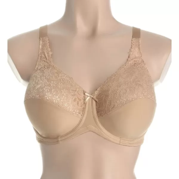 Bali Lilyette Minimizer Bra Lacey Underwire Bra with FullCoverage amp Natural Support Underwire Bra for Everyday WearBlack