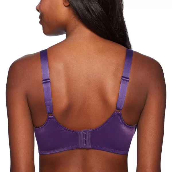 Bali Lilyette Minimizer Bra Lacey Underwire Bra with FullCoverage amp Natural Support Underwire Bra for Everyday WearPurple Vista