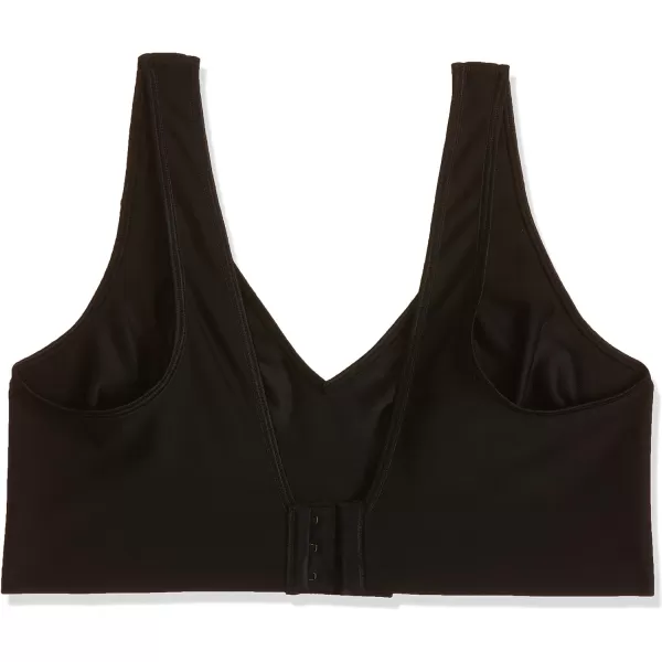 Hanes Womens Wireless Bra with Cooling Seamless Smooth Comfort Wirefree TShirt BraBlack