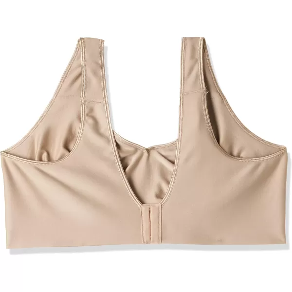 Hanes Womens Wireless Bra with Cooling Seamless Smooth Comfort Wirefree TShirt BraNude