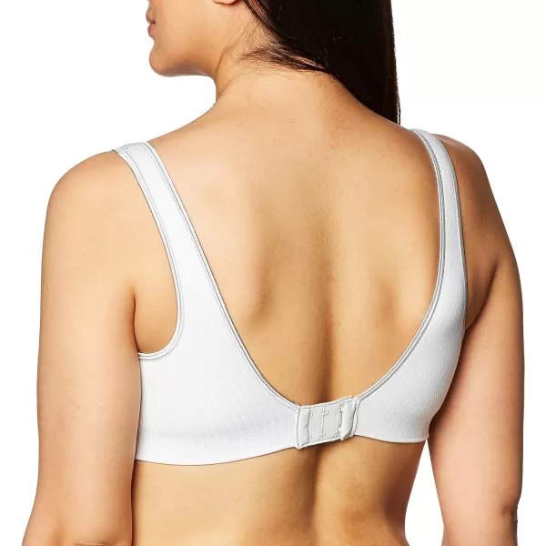 Hanes Womens Wireless Bra with Cooling Seamless Smooth Comfort Wirefree TShirt BraSterling Grey Herringbone Print