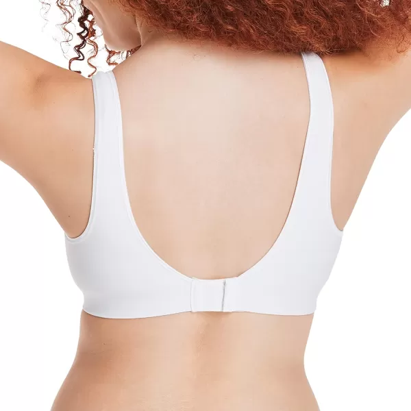 Hanes Womens Wireless Bra with Cooling Seamless Smooth Comfort Wirefree TShirt BraWhite