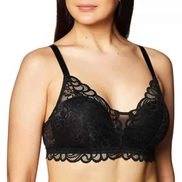 Bali Lace Desire Wireless Bra FullCoverage Wirefree Bra ComfortFlex Fit Convertible Bra for Everyday WearBlack