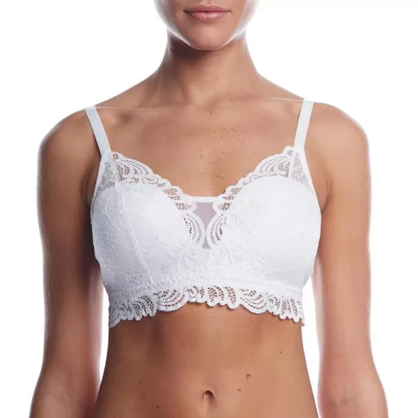 Bali Lace Desire Wireless Bra FullCoverage Wirefree Bra ComfortFlex Fit Convertible Bra for Everyday WearWhite