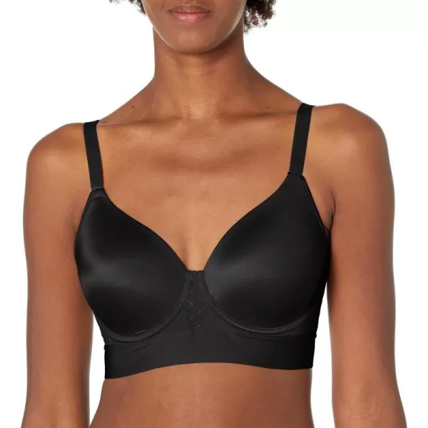 Bali One Smooth U Underwire Bra FullCoverage Bra Smoothing TShirt Bra Max Support Underwire with Bounce ControlBlack